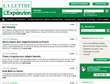 Tablet Screenshot of lalettredelexpansion.com